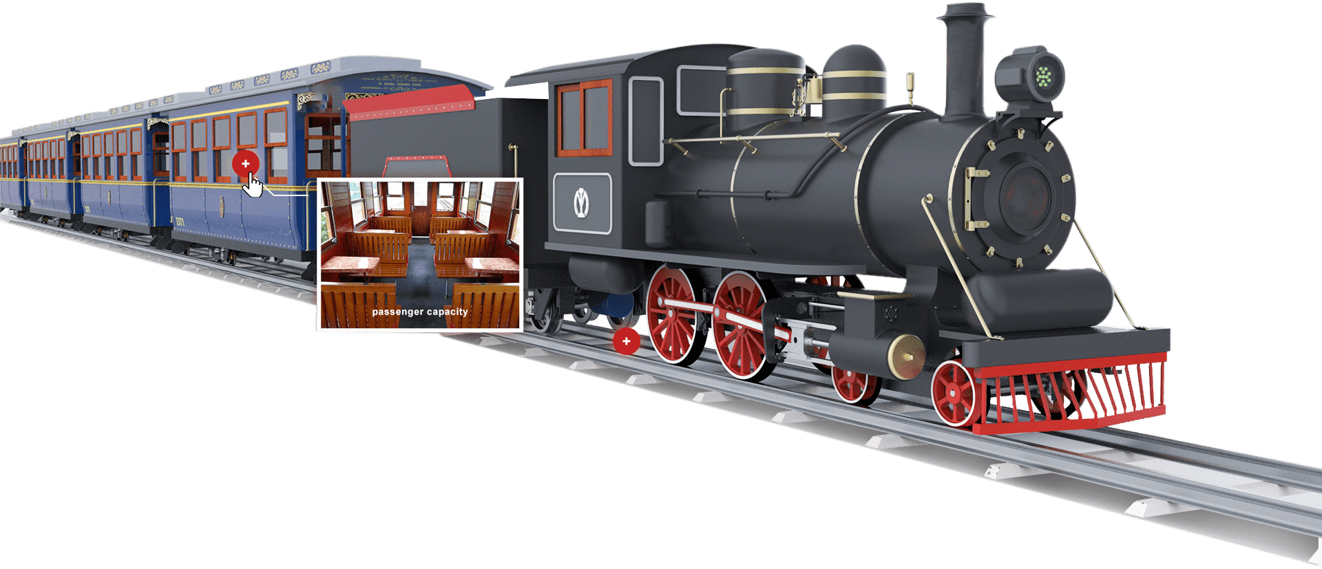 Electric track train