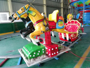 Amusement horse train rides (