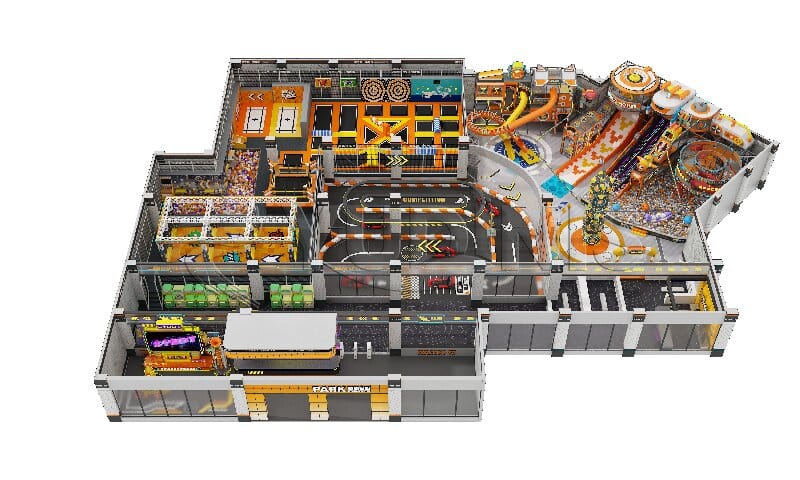 Uzbekistan Indoor Playground Rendering
